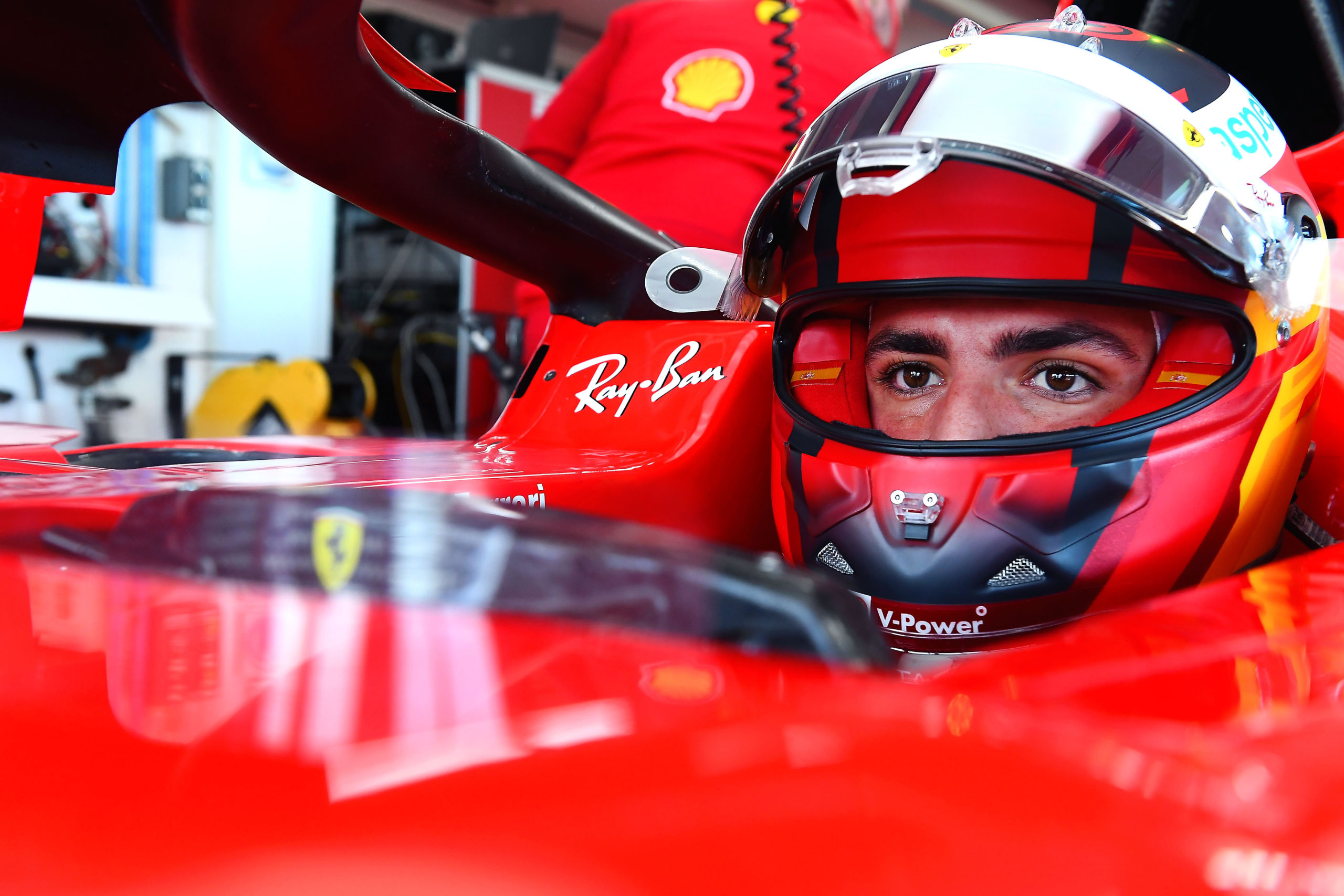 Fotogalería: Sainz al volante del Ferrari en Fiorano