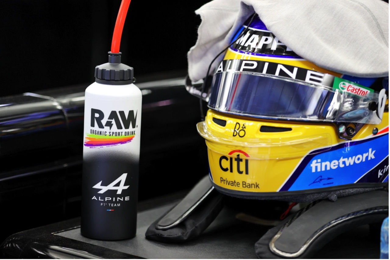 RAW Sport Drink desembarca en la F1 de la mano de Alpine