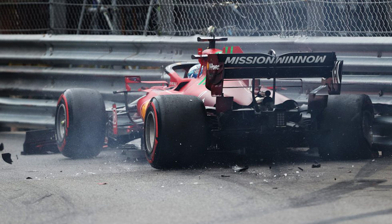 Leclerc accidente Mónaco 2021