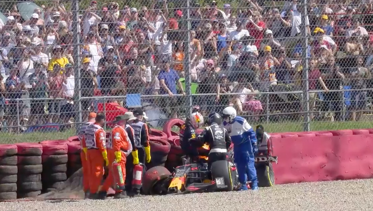 Verstappen accidente Silverstone 2021