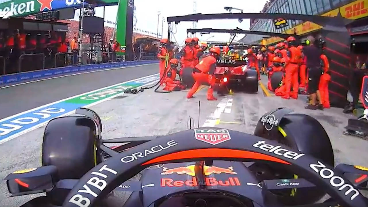 Perez Zandvoort manguera Sainz Ferarri