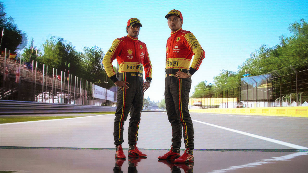 Sainz Leclerc Monza 2023